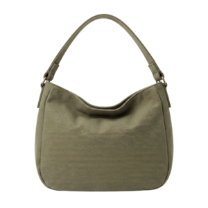 Ryuk Olive Canvas Hobo Handbag – Medium